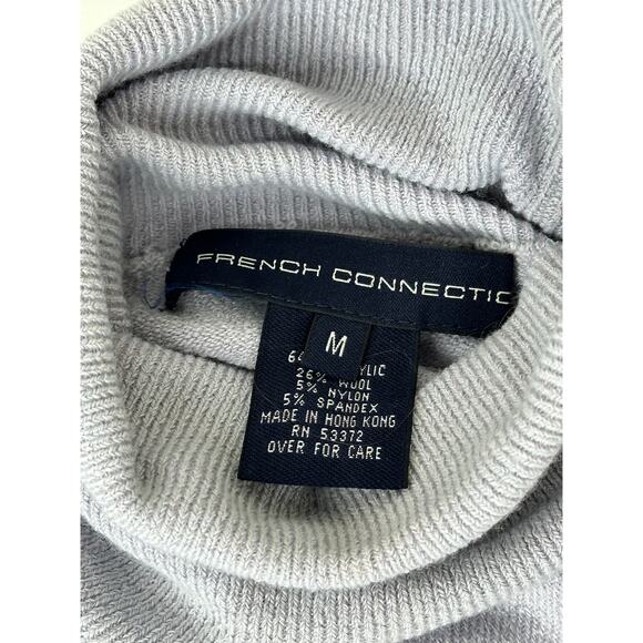 French Connection New! Turtleneck Sweater Wool Blend Lilac Purple Preppy Size M - Picture 3 of 11